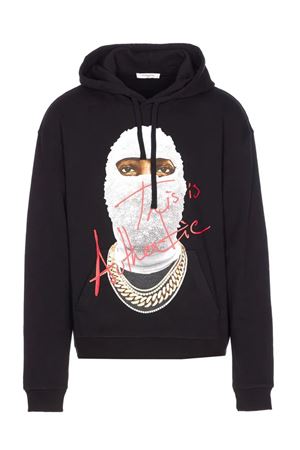 Black cotton hoodie IH NOM UH NIT | NUW25261009